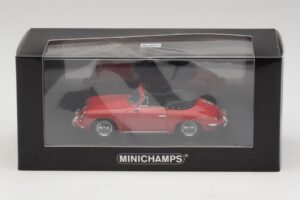 Porsche 356 B Cabriolet Red Minichamps 1:43 400064331 Diecast - image 5 of 5