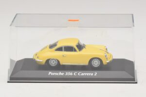 Porsche 356C Carrera 2 Yellow Maxichamps 1:43 940062361 Diecast - image 4 of 5