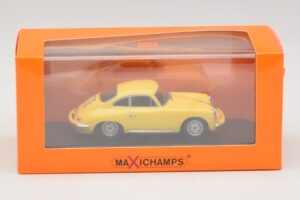 Porsche 356C Carrera 2 Yellow Maxichamps 1:43 940062361 Diecast - image 5 of 5