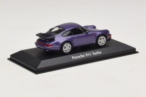 Porsche 911 964 Turbo Purple Metallic Maxichamps 1:43 940069100 Diecast - image 2 of 5