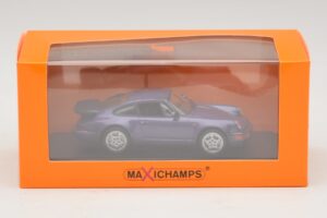 Porsche 911 964 Turbo Purple Metallic Maxichamps 1:43 940069100 Diecast - image 5 of 5