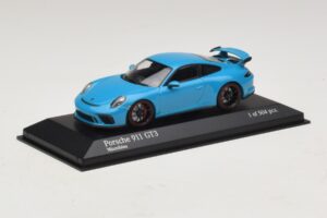 Porsche 911 991.1 GT3 Blue Minichamps 1:43 410066022 Diecast - image 2 of 5