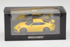 Porsche 911 991.1 GT3 Yellow Minichamps 1:43 410066020 Diecast - image 5 of 5