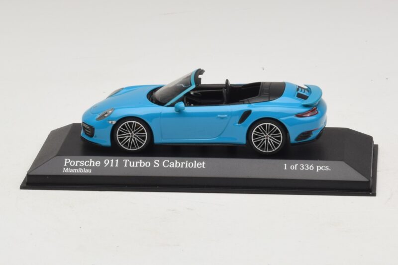 Porsche 911 991.1 Turbo S Cabriolet Blue Minichamps 1:43 Porsche 911 991.1 Turbo S Cabriolet Blue Minichamps 1:43 410067182 Diecast