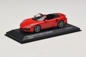 Porsche 911 991.1 Turbo S Cabriolet Red Minichamps 1:43 410067180 Diecast - image 2 of 5