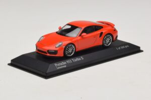 Porsche 911 991.1 Turbo S Orange Minichamps 1:43 410067171 Diecast - image 2 of 5