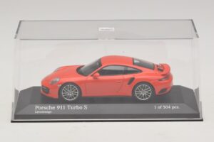 Porsche 911 991.1 Turbo S Orange Minichamps 1:43 410067171 Diecast - image 4 of 5