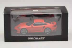 Porsche 911 991.1 Turbo S Orange Minichamps 1:43 410067171 Diecast - image 5 of 5