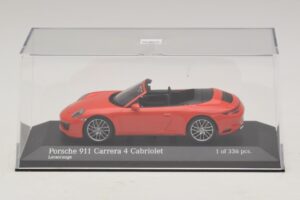 Porsche 911 991.2 Carrera 4 Cabriolet Orange Minichamps 1:43 410067231 Diecast - image 4 of 5