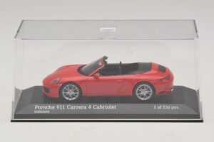 Porsche 911 991.2 Carrera 4 Cabriolet Red Minichamps 1:43 410067230 Diecast - image 4 of 5
