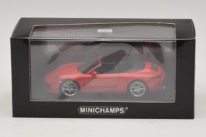 Porsche 911 991.2 Carrera 4 Cabriolet Red Minichamps 1:43 410067230 Diecast - image 5 of 5