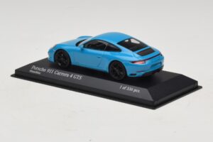 Porsche 911 991.2 Carrera 4 GTS Miami Blue Minichamps 1:43 410067322 Diecast - image 3 of 5