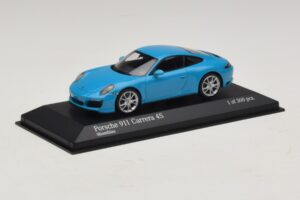 Porsche 911 991.2 Carrera 4S Blue Minichamps 1:43 410067242 Diecast - image 2 of 5