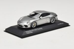 Porsche 911 991.2 GT3 Touring Silver Minichamps 1:43 410067422 Diecast - image 2 of 5