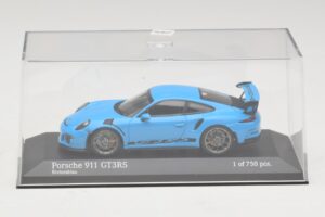 Porsche 911 991 GT3 RS Blue Minichamps 1:43 410063222 Diecast - image 4 of 5