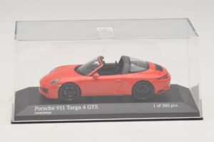 Porsche 911 991 Targa 4 GTS Orange Minichamps 1:43 410067341 Diecast - image 4 of 5
