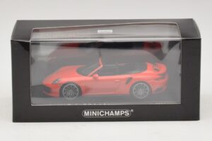 Porsche 911 991 Turbo S Cabriolet Orange Minichamps 1:43 410067181 Diecast - image 5 of 5