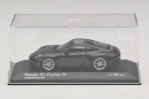 Porsche 911 992 Carrera 4S Black Metallic Minichamps 1:43 410069320 Diecast - image 4 of 5