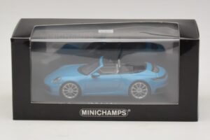 Porsche 911 992 Carrera 4S Cabriolet Blue Minichamps 1:43 410069332 Diecast - image 5 of 5
