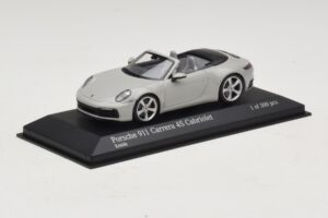 Porsche 911 992 Carrera 4S Cabriolet Grey Minichamps 1:43 410069331 Diecast - image 2 of 5