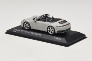 Porsche 911 992 Carrera 4S Cabriolet Grey Minichamps 1:43 410069331 Diecast - image 3 of 5