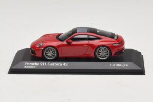 Porsche 911 992 Carrera 4S Red Minichamps 1:43 410069321 Diecast
