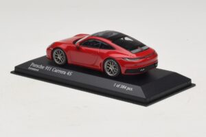 Porsche 911 992 Carrera 4S Red Minichamps 1:43 410069321 Diecast - image 3 of 5