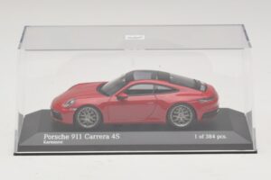 Porsche 911 992 Carrera 4S Red Minichamps 1:43 410069321 Diecast - image 4 of 5