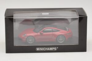 Porsche 911 992 Carrera 4S Red Minichamps 1:43 410069321 Diecast - image 5 of 5
