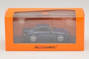 Porsche 911 993 Turbo Blue Metallic Maxichamps 1:43 940069201 Diecast - image 4 of 5
