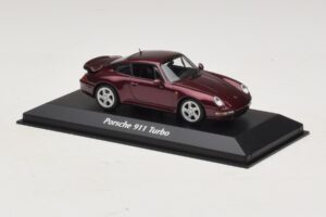 Porsche 911 993 Turbo Red Metallic Maxichamps 1:43 940069200 Diecast - image 3 of 5