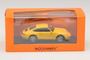 Porsche 911 993 Yellow Maxichamps 1:43 940063000 Diecast - image 5 of 5