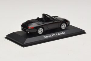 Porsche 911 996 Cabriolet Black Metallic Maxichamps 1:43 940061030 Diecast - image 2 of 5