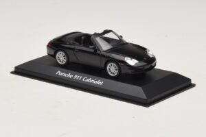 Porsche 911 996 Cabriolet Black Metallic Maxichamps 1:43 940061030 Diecast - image 3 of 5