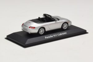 Porsche 911 996 Cabriolet Silver Maxichamps 1:43 940061031 Diecast - image 2 of 5