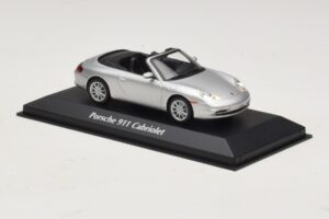Porsche 911 996 Cabriolet Silver Maxichamps 1:43 940061031 Diecast - image 3 of 5