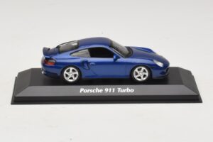 Porsche 911 996 Turbo Blue Metallic Maxichamps 1:43 940069301 Diecast