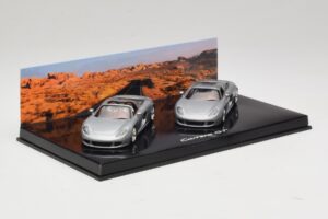 Porsche Carrera GT Spider & Coupe Set Silver Minichamps 1:43 WAP02010314 Diecast - image 2 of 5