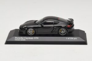 Porsche Cayman GT4 981 Black Metallic Minichamps 1:43 410066121 Diecast