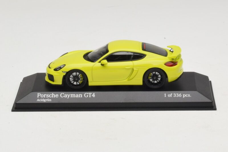 Porsche Cayman GT4 981 Green Minichamps 1:43 410066122 Diecast