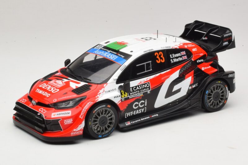 Toyota GR Yaris Rally1 #33 E. Evans / S. Martin Rally Monte Carlo 2026 IXO 1:18 18RMC269B Diecast