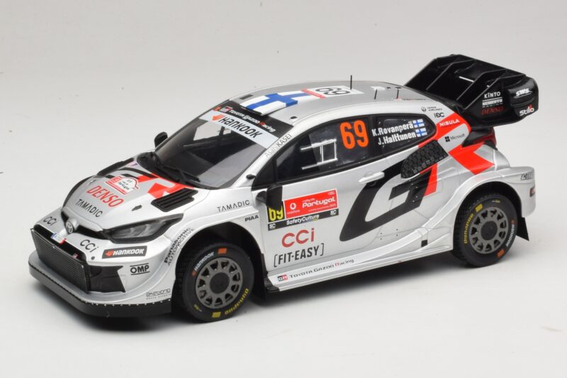 Toyota GR Yaris Rally1 #69 K. Rovanpera / J. Halttunen Rally Portugal 2025 IXO 1:18 18RMC250B Diecast