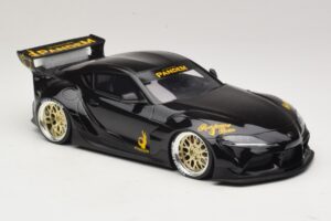 Toyota Supra GR A90 Pandem V1.0 Black TopSpeed 1:18 TS0307 Resin - image 4 of 6