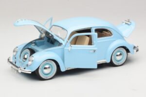 Volkswagen Beetle Blue Bburago 1:18 3381 Diecast - image 2 of 8