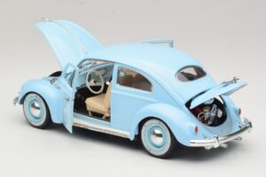 Volkswagen Beetle Blue Bburago 1:18 3381 Diecast - image 5 of 8