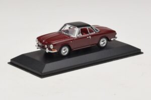 Volkswagen Karmann Ghia Red With Black Roof Minichamps 1:43 GHIA002 Diecast - image 2 of 5