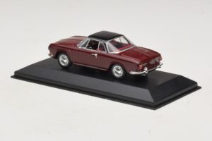 Volkswagen Karmann Ghia Red With Black Roof Minichamps 1:43 GHIA002 Diecast - image 3 of 5